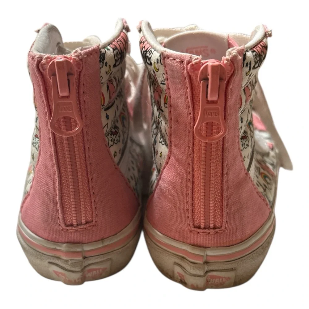 Vans Kids High-Top Sneakers - Pink and Cream